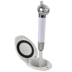 Scandvik Recessed Shower w6 White Hose  PushButton 12106P