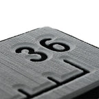 SeaDek 36 Routed Ruler  6mm  Brushed Texture  Storm GreyBlack 5358380066