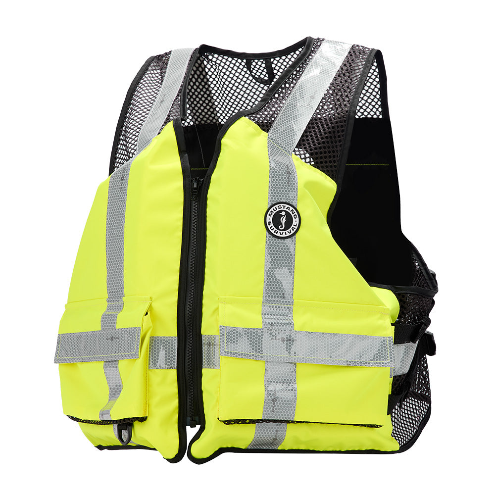 Mustang Industrial Mesh Vest  HiVis Fluorescent Yellow Green  XXL3XXL MV1254T3239XXLXXXL279