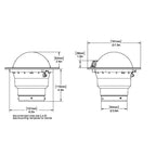 Ritchie SS5000W SuperSport Compass  Flush Mount  White SS5000W