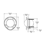 Ritchie SSPR2 SuperSport Compass  Dash Mount  Black SSPR2