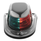 Attwood 1Mile Deck Mount BiColor RedGreen Combo Sidelight  12V  Stainless Steel Housing 663187