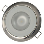 Lumitec Mirage  Flush Mount Down Light  Glass FinishPolished SS Bezel  White NonDimming 113113