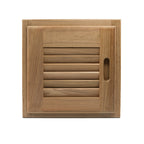 Whitecap Teak Louvered Door  Frame  Right Hand  12 x 12 60720