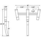 TACO Kite Fishing 3Rod Cluster F310770BSA1