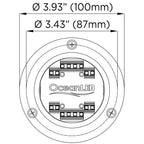 OceanLED Sport S3124s Underwater LED Light  Ultra WhiteMidnight Blue 012103BW