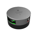 Lopolight Series 201003  Starboard  Port Sidelight  2NM  Horizontal Mount  GreenRed  Silver Housing 201003