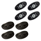 RIGID Industries ASeries Rock Light Kit  4 Amber Lights  Black 400243
