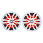 DS18 HYDRO 65 2Way Marine Speakers wRGB LED Lights 300W  White NXL6