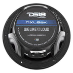 DS18 HYDRO 8 2Way Marine Speakers wRGB LED Lights 375W  Matte Black NXL8BK