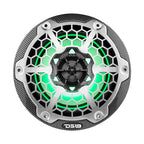 DS18 HYDRO 65 2Way Marine Speakers wRGB LED Lights 300W  Black Carbon Fiber CF65