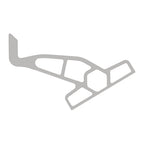 Minn Kota Raptor Jack Plate Adapter Bracket  Starboard  2 Setback  4 Rise  White 1810365