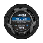 DS18 New Edition HYDRO 8 2Way Marine Speakers wRGB LED Lighting 375W  Black NXL8MBK