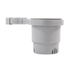 Camco ClampOn Rail Mounted Cup Holder  Small for Up to 114 Rail  Grey 53093