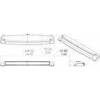 Lumitec Razor Light Bar  Spot  Black Housing  Flush Mount 101589
