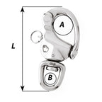 Wichard 312 Snap Shackle wSwivel Eye 2475W