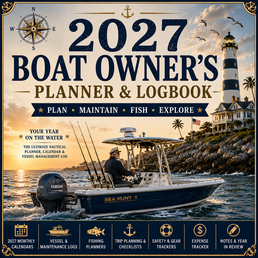 2027 Boat Owner's Planner & Logbook – Stay Organized on the Water All Year
