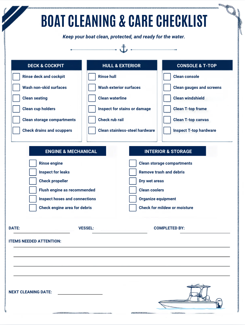 2027 Boat Owner's Planner & Logbook – Stay Organized on the Water All Year
