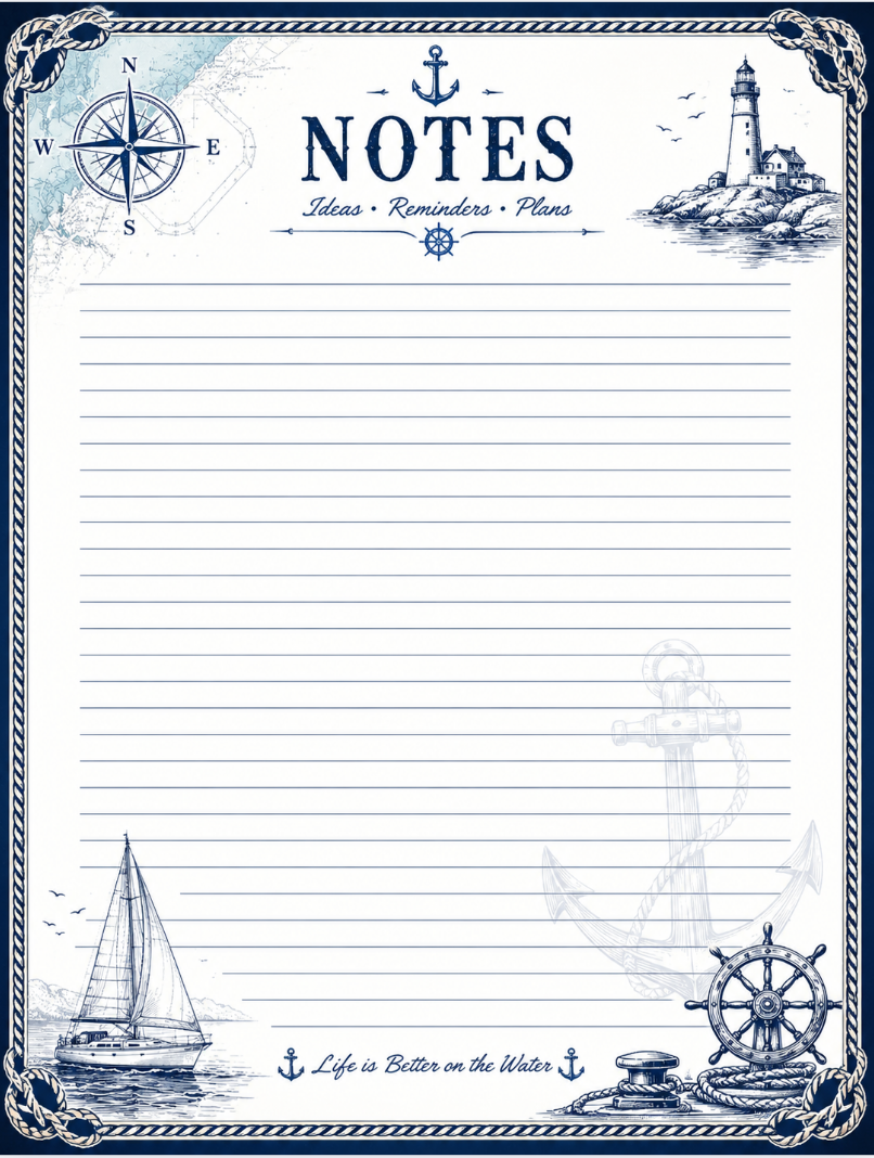2027 Boat Owner's Planner & Logbook – Stay Organized on the Water All Year